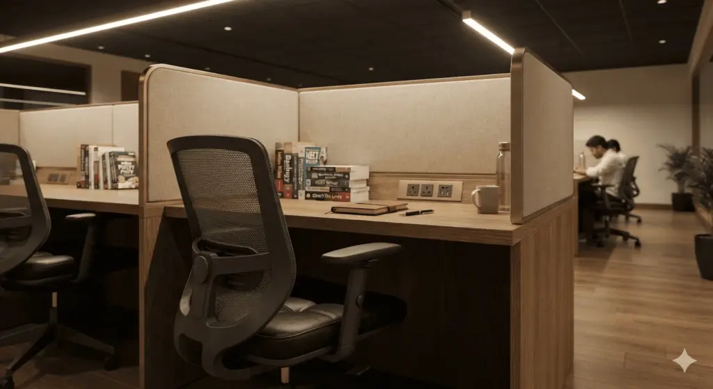 Comfortable seating is one of the highest-return investments in a self-study library.